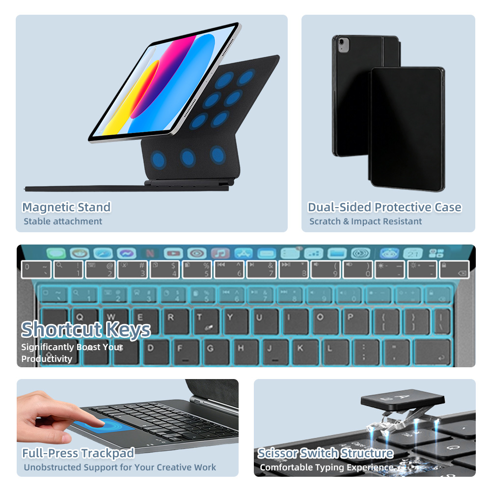 لوحة مفاتيح سحرية 2026 مع بلوت - مراجعة Tablet Ipad Accessories وسعره