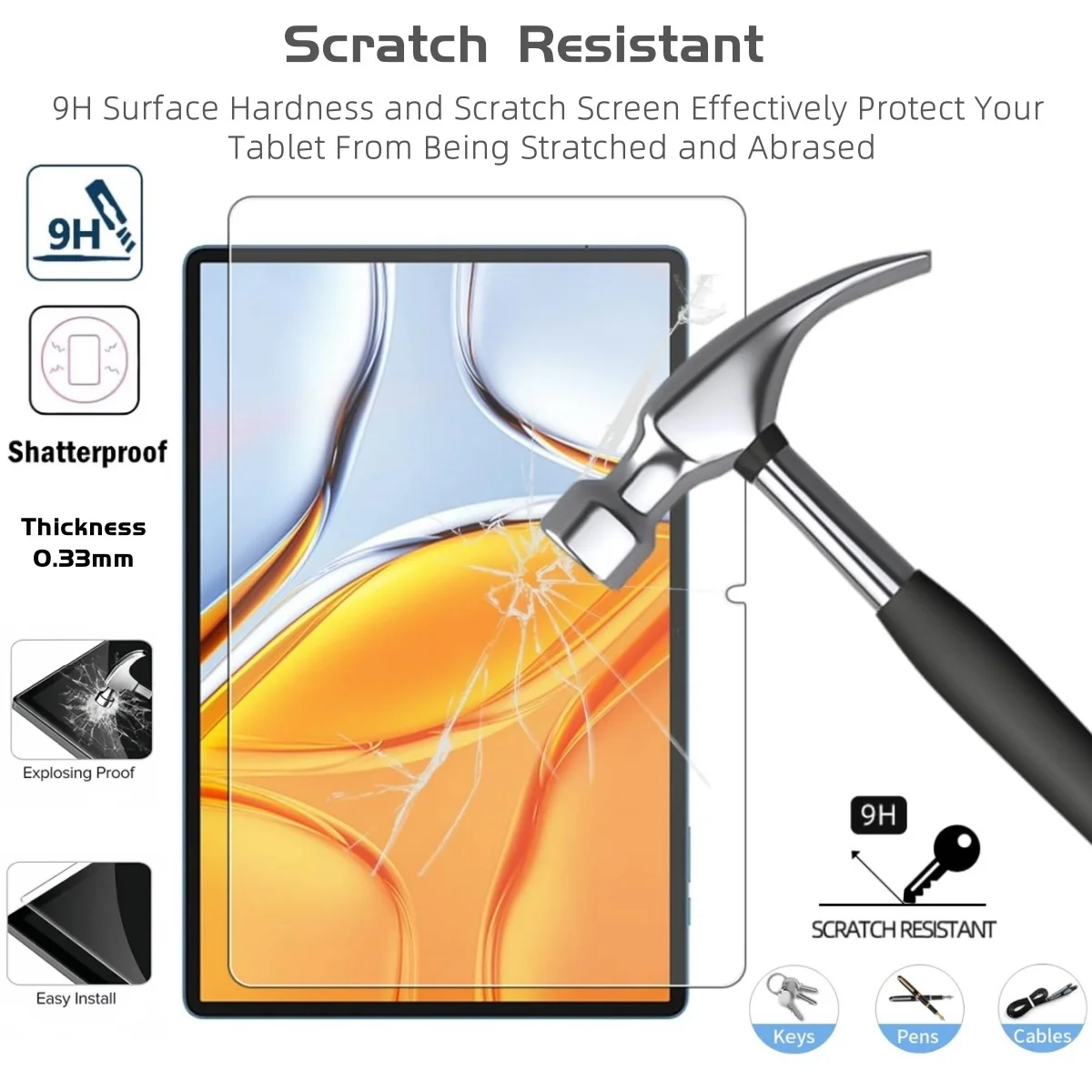 حزمة من 2 واقي شاشة من الزجاج  - مراجعة Tcl Tablet Accessories وسعره