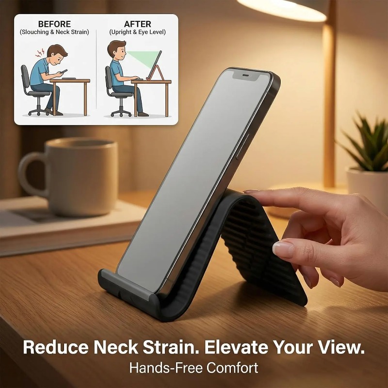حامل هاتف سيليكون مرن وقابل لل - مراجعة Tablet Ipad Accessories وسعره