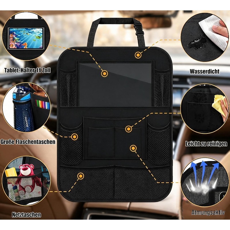 منظم المقعد الخلفي للسيارة مع  - مراجعة Tablet Accessories Bag وسعره